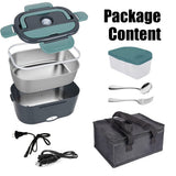 Food Warmers & Chafing Dishes: Electric Lunch Box Food Warmer Portable Leakproof Food Heater Car Home Picnic