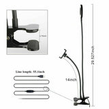 Phone Cases & Screen Protectors: LED Selfie Ring Light with Cell Phone Holder Flexible Stand Live Stream Lamp AU