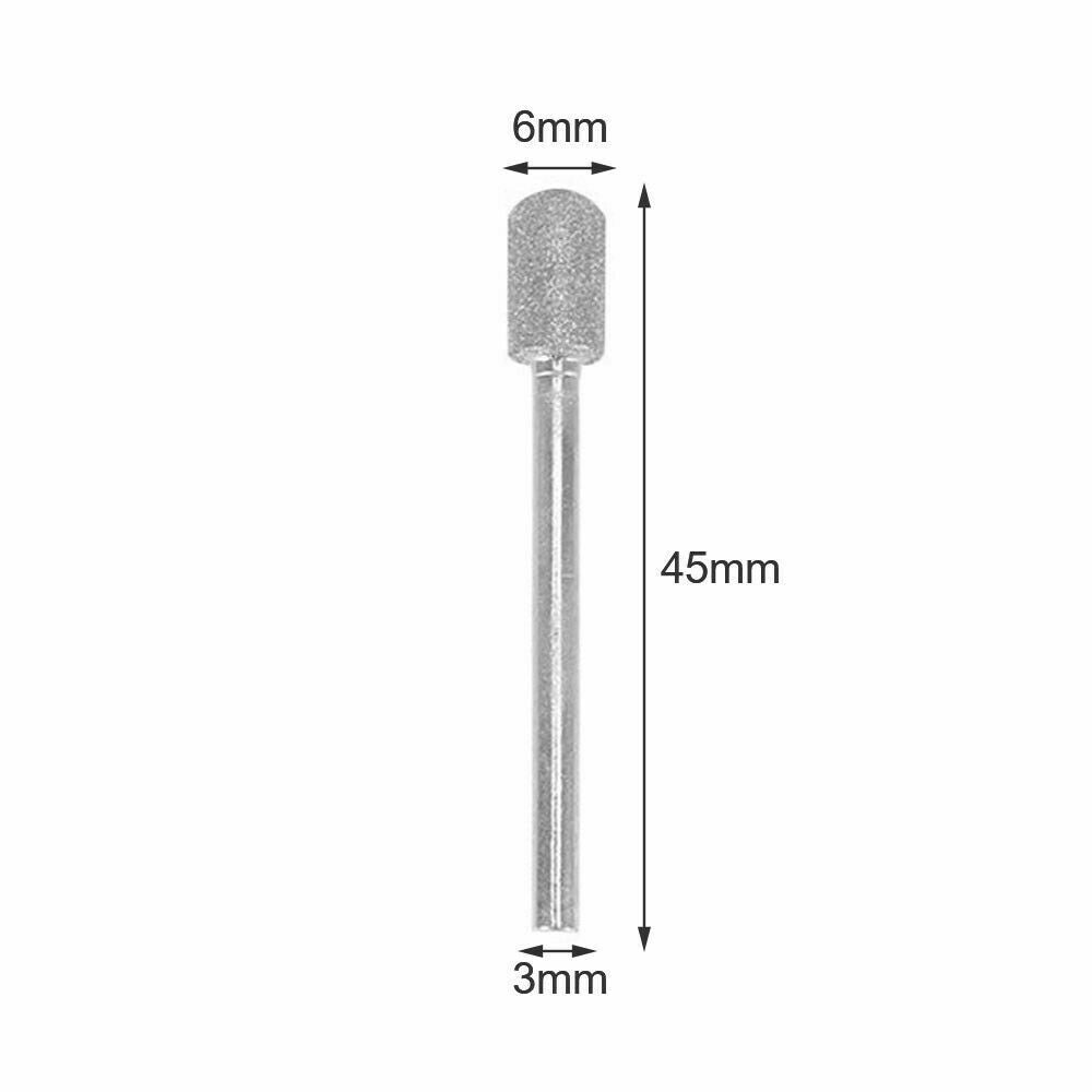 Drill & Screwdriver Accessories: 20pcs Diamond Grinding Heads Mini Drill Burrs Bit Set 3mm Shank for Rotary Tool