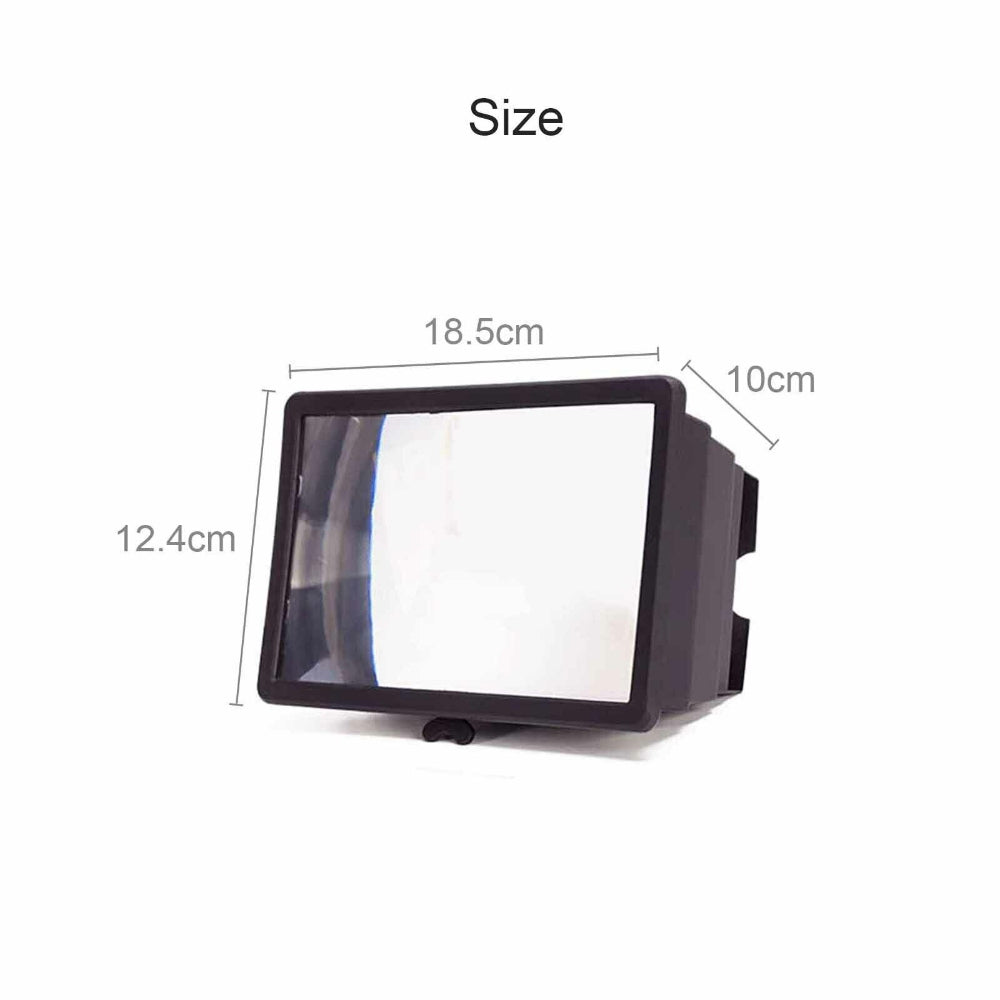 Phone Cases & Screen Protectors: 3D Mobile Phone Screen Magnifier 12" HD Video Amplifier for Smartphone Stand