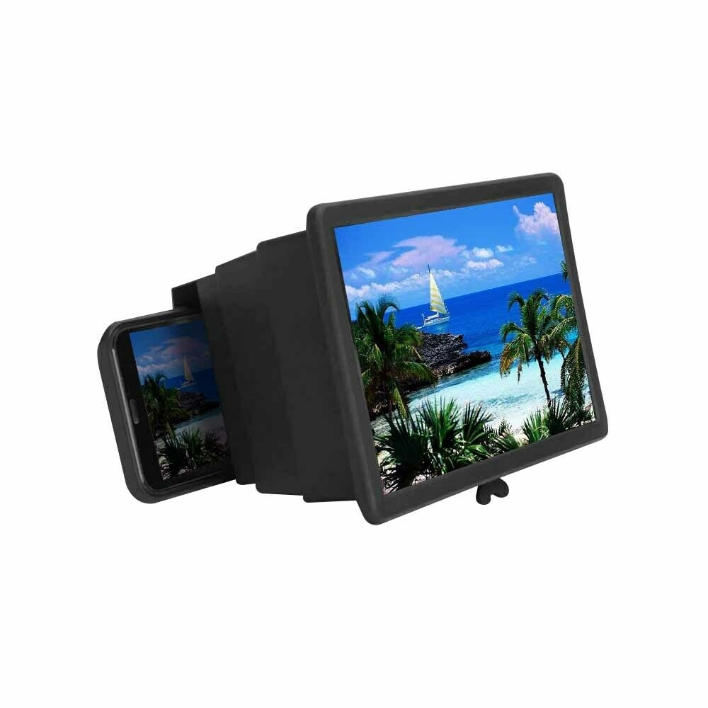 Phone Cases & Screen Protectors: 3D Mobile Phone Screen Magnifier 12" HD Video Amplifier for Smartphone Stand