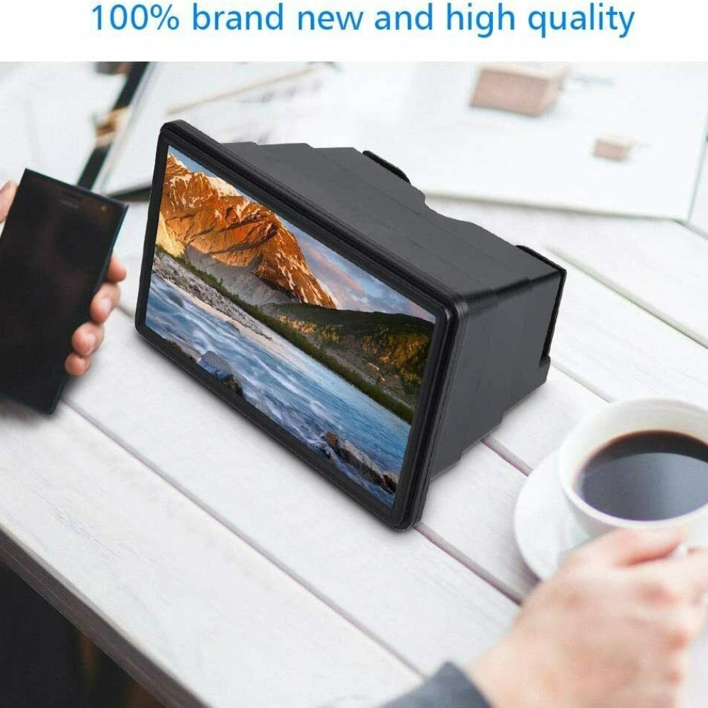 Phone Cases & Screen Protectors: 3D Mobile Phone Screen Magnifier 12" HD Video Amplifier for Smartphone Stand