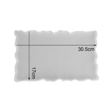 Building Materials: Large Safe Silicone Tray Mould Artist Mold Irregular Coaster Resin Craft Art DIY + 2 Handles