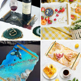 Building Materials: Large Safe Silicone Tray Mould Artist Mold Irregular Coaster Resin Craft Art DIY + 2 Handles