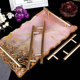 Building Materials: Large Safe Silicone Tray Mould Artist Mold Irregular Coaster Resin Craft Art DIY + 2 Handles