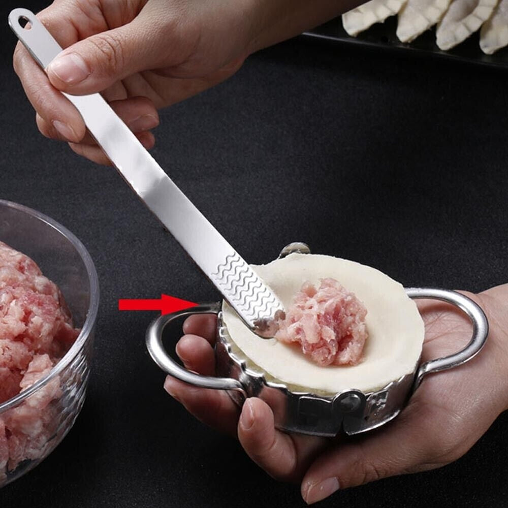 Kitchen Utensils: Dumpling Maker Set Stainless Steel Dough Press Making Mold Mould Tool AU