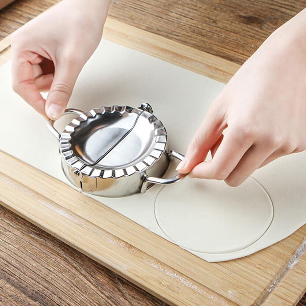 Kitchen Utensils: Dumpling Maker Set Stainless Steel Dough Press Making Mold Mould Tool AU