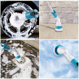 Laundry Cleaning Supplies: Electric Cordless Spin Scrubber Super Power Scrubber Turbo Scrub Clean Brush