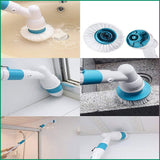 Laundry Cleaning Supplies: Electric Cordless Spin Scrubber Super Power Scrubber Turbo Scrub Clean Brush