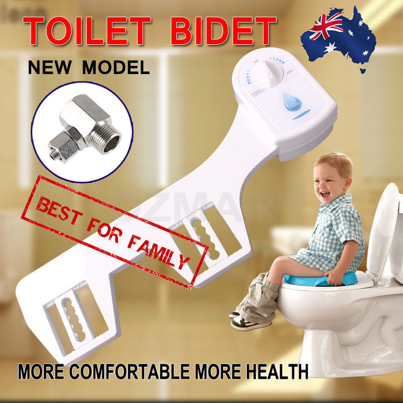 Toilet & Bidet Accessories: Toilet Bidet Seat Hygiene Water Wash Clean Unisex Easy Attachment Dual Nozzles