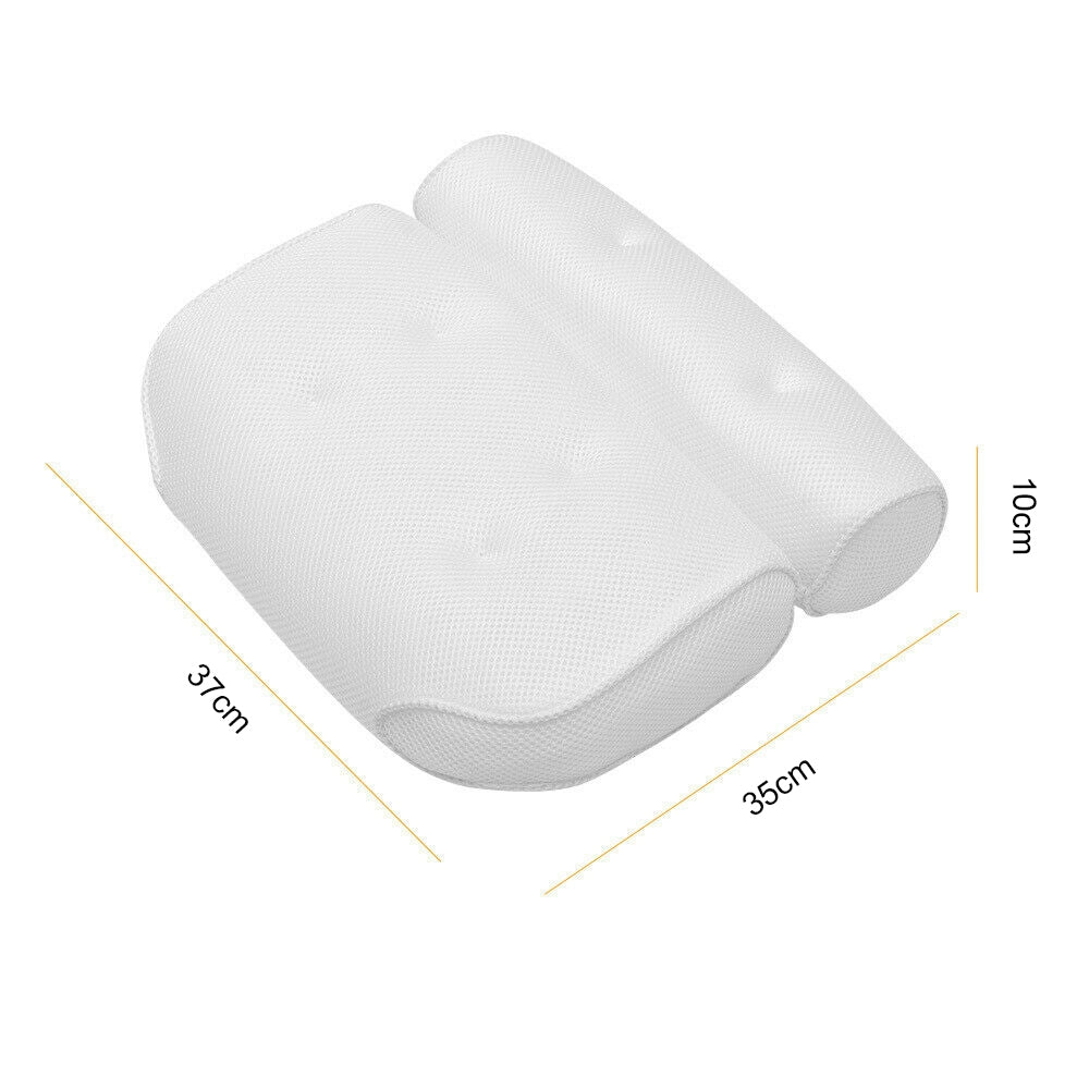 Bath Mats & Rugs: 3D Spa Mesh Bath Pillow Neck Back Support Bathtub Tub Cushions