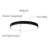 Artificial Flowers & Plants: 40CM LED Ceiling Light Modern Surface Mount Flush Panel Downlight Ultra-thin