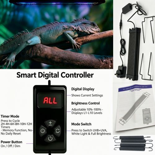 30cm Adjustable Reptile 5.0UVA UVB Lamps LED Light for Reptile Tanks Pet Lighting System