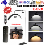 Floor Lamps: Beauty Half Moon Floor Fill Lamp LED Lash Light for Tattoo Salon Eyelash Makeup