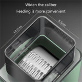 Kitchen Knives: Kitchen Vegetable Food Manual Rotary Drum Grater Chopper Slicer Fruit Cutter