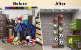 Basketball & Basketball Accessories: Basketball Soccer Storage Rack Sport Ball Organizer Ball Holder Display Stand
