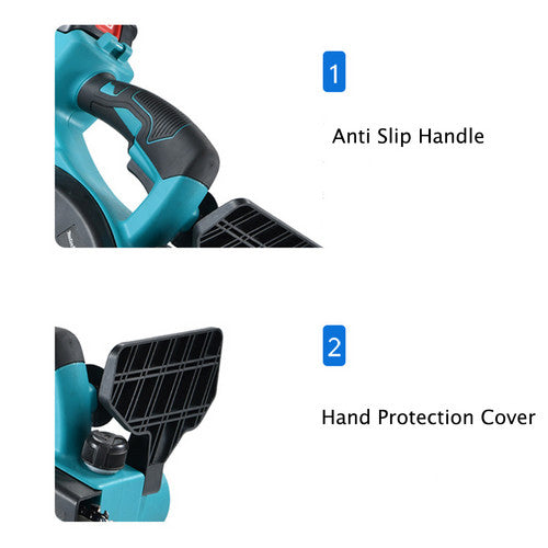 Power Saws: 12"inch Cordless Electric Chainsaw + 2 Battery 2 Chain Brushless Wood Cutter Saw