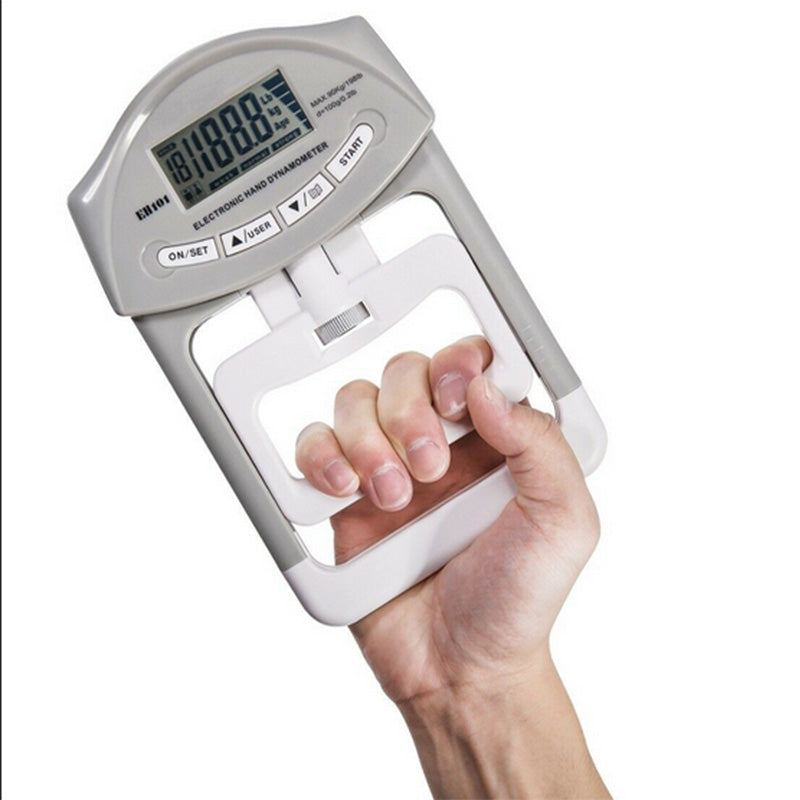 Gym Equipment & Accessories: Digital Dynamometer Hand Grip Strength Muscle Tester Electronic Power Measure