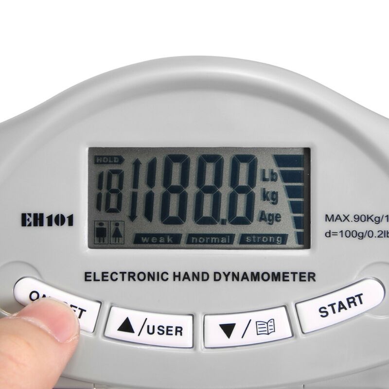 Gym Equipment & Accessories: Digital Dynamometer Hand Grip Strength Muscle Tester Electronic Power Measure