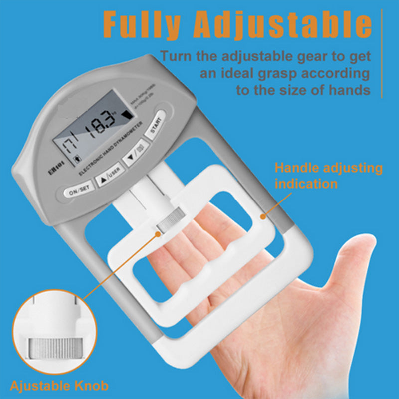 Gym Equipment & Accessories: Digital Dynamometer Hand Grip Strength Muscle Tester Electronic Power Measure