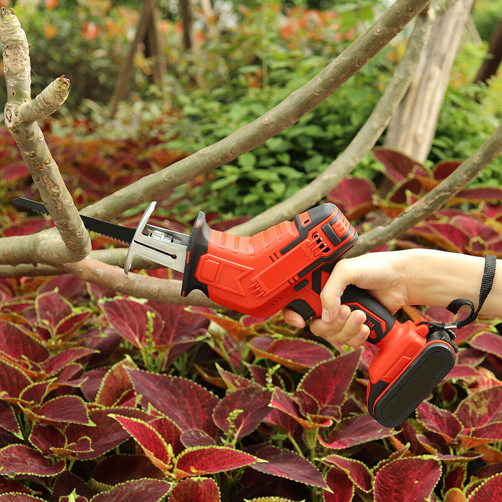 Power Saws: Red Cordless Electric Reciprocating Saw Cutter w+ Blades For Makita Battery