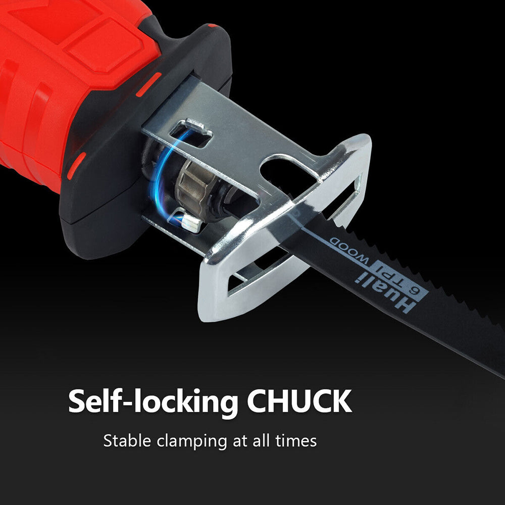 Power Saws: Red Cordless Electric Reciprocating Saw Cutter w+ Blades For Makita Battery