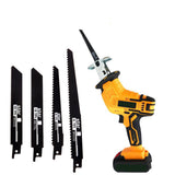 Power Saws: Yellow Cordless Electric Reciprocating Saw Cutter w+ Blades For Makita Battery