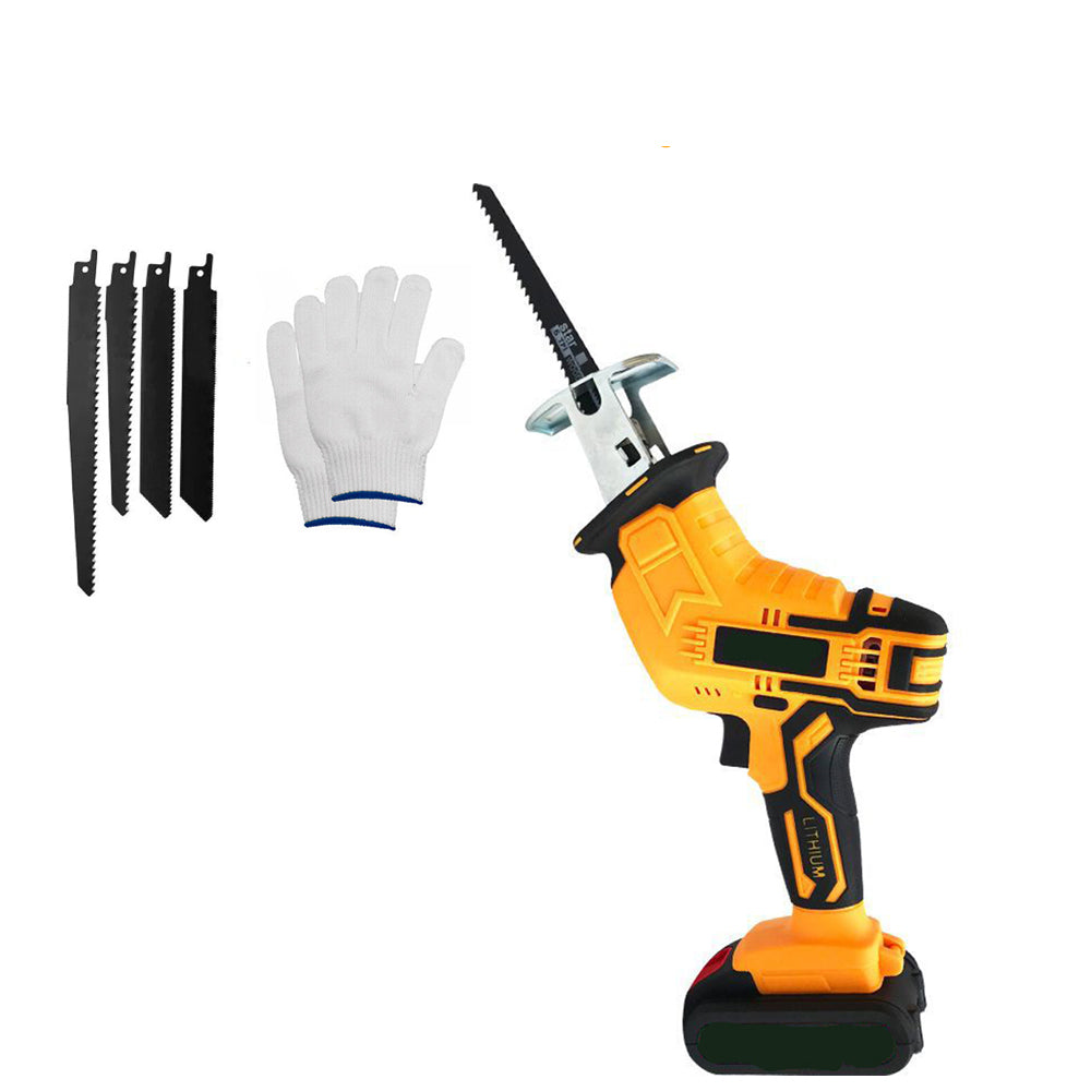 Power Saws: Yellow Cordless Electric Reciprocating Saw Cutter w+ Blades For Makita Battery
