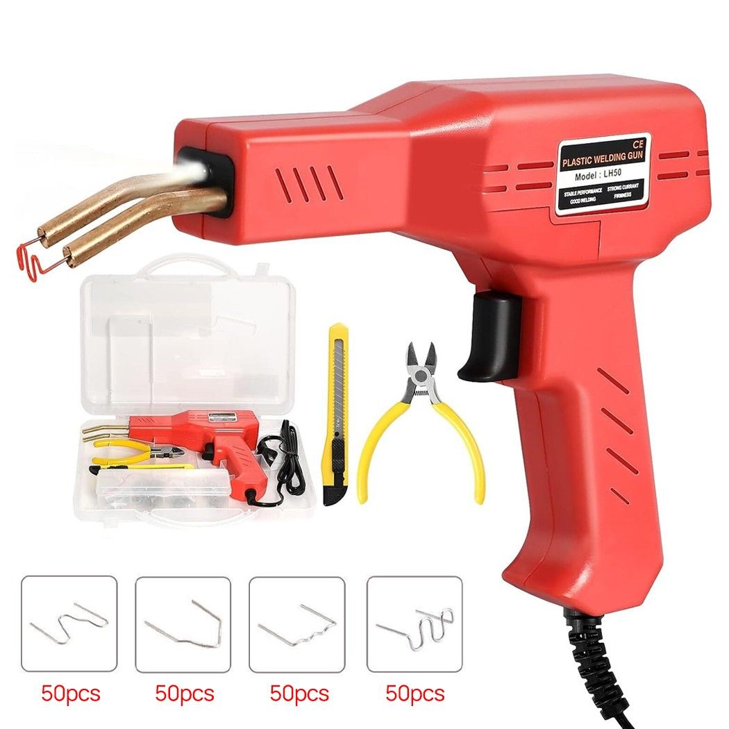 Hand held Welder Weld Repair of Plastic Cracks Hot Stapler Machine Garage Tool
