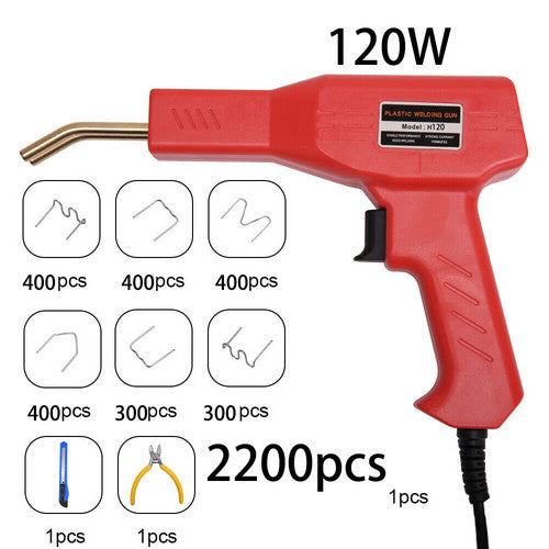 Kitchen & Bathroom DIY: Plastic Welder Garage Tool Hot Staple Staplers Bumper Repair Welding Machine Kit