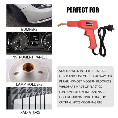 Kitchen & Bathroom DIY: Plastic Welder Garage Tool Hot Staple Staplers Bumper Repair Welding Machine Kit