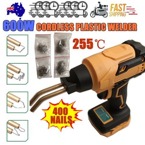 Gardening Tools: Cordless Plastic Welder Hot Stapler Bumper Repair Welding Machine +400 Staples