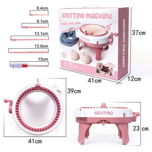 Camp Safety Equipment: 48 Needles DIY Knitting Machine Weaving Swift Yarn Fiber String Ball Wool Winder