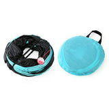Cat Furniture: Pet Cat Kitten Puppy 4-Way Tunnel Play Toy Foldable Funny Exercise Tunnel Rabbit