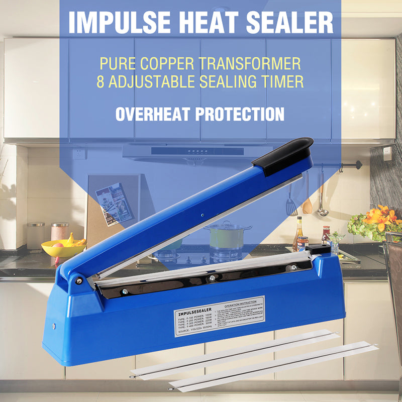 Food Storage: 300mm Impulse Heat Sealer Sealing SAA Machine Electric Plastic Poly Bag