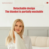 Blankets & Throws: Double-side Flannel Heated Electric Throw Rug Blanket Fast Heating Warm Washable RED