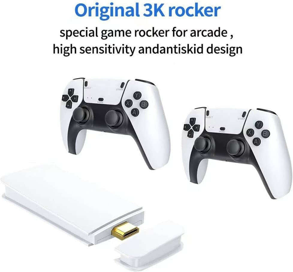 Video Games: M15 40000+4K HDMI TV Video Game Stick Retro Gaming Console 2 Wireless Controller
