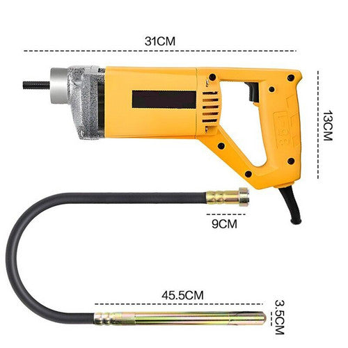 Hand Tools: Portable Handheld Electric Concrete Cement Mixing Vibrator w/Flexible Hose MAX1800W
