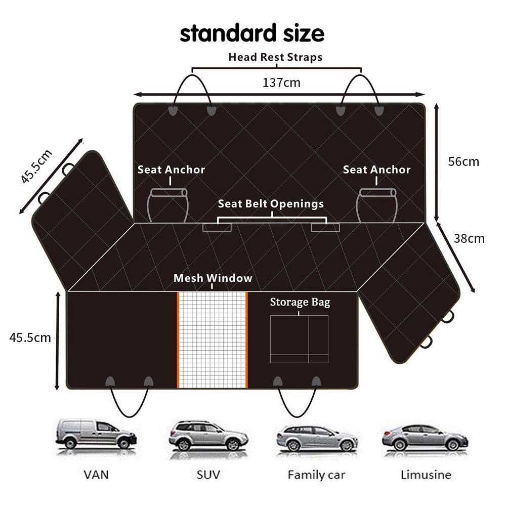 Baby & Toddler Clothing: Premium Waterproof Pet Cat Dog Back Car Seat Cover Hammock Nonslip Protector Mat