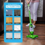 Food Storage: 5PCS Stick On White Washable Cleaning Pads Microfiber For X5 Steam Mop H20 H2O