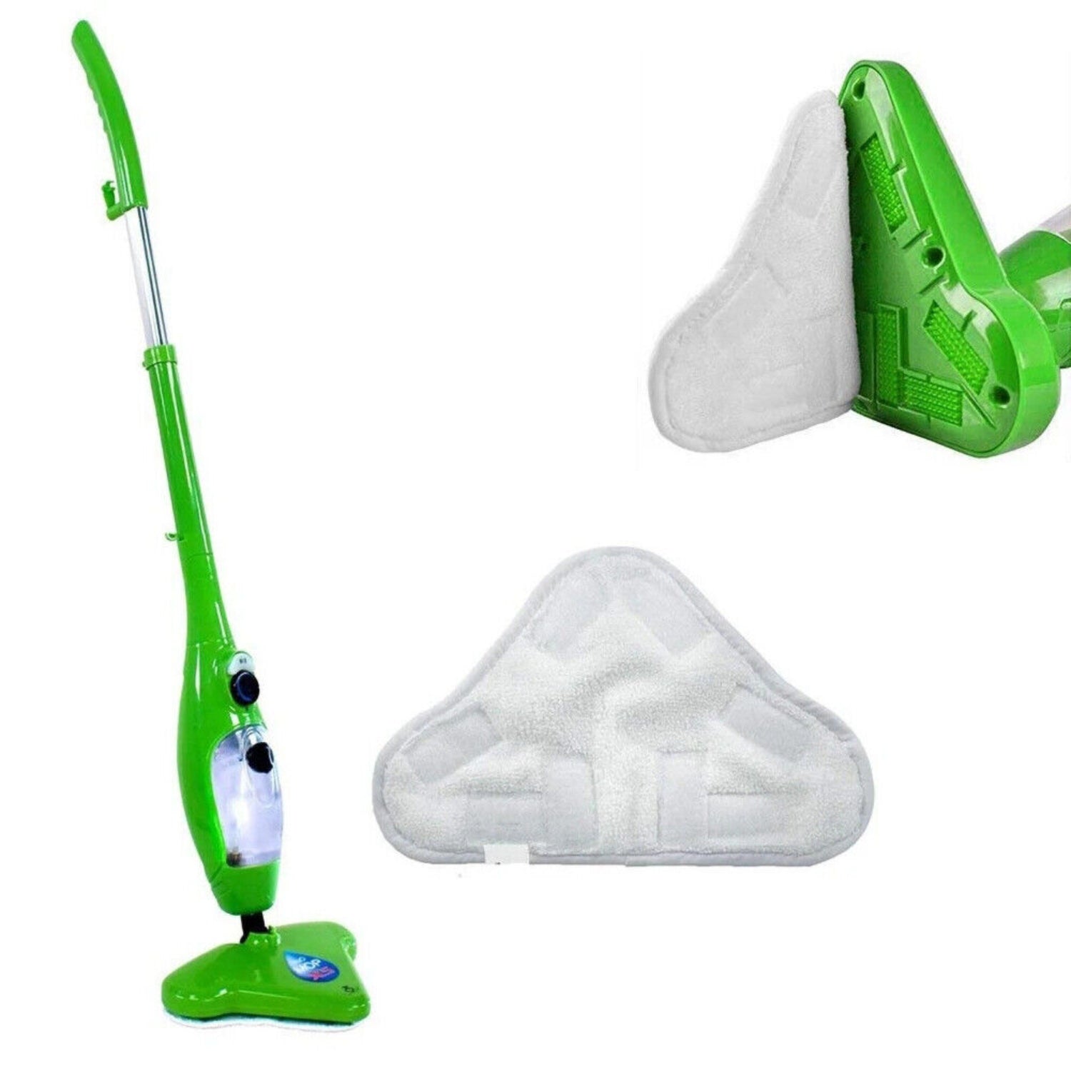 Food Storage: 5PCS Stick On White Washable Cleaning Pads Microfiber For X5 Steam Mop H20 H2O