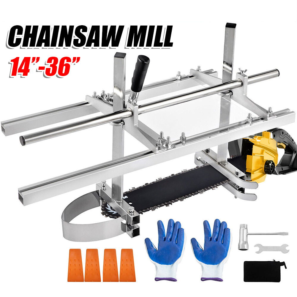 Power Saws: Chainsaw Mill For Saws 14"-36" Bar Furniture Making Wood Cutting Aluminum Steel
