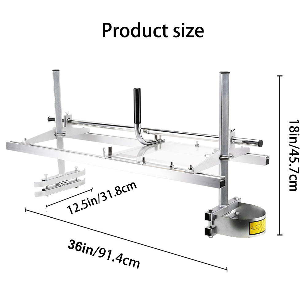 Power Saws: Chainsaw Mill For Saws 14"-36" Bar Furniture Making Wood Cutting Aluminum Steel