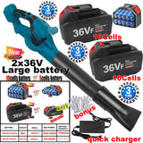 Gardening Tools: Cordless Garden Leaf Dust Blower Handheld For Makita With 2Battery & Charger 36V