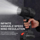 Leaf Blowers: Cordless Blower Portable Handheld Electric Brushless Turbo Jet Fan w/2 Batteries