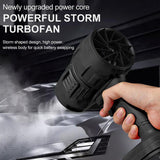 Leaf Blowers: Cordless Blower Portable Handheld Electric Brushless Turbo Jet Fan w/2 Batteries