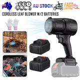 Leaf Blowers: Stepless Cordless Leaf Blower w/2 Batteries Portable Handheld Turbo Jet Fan AU