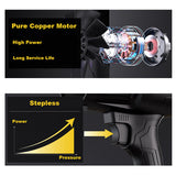 Leaf Blowers: Stepless Cordless Leaf Blower w/2 Batteries Portable Handheld Turbo Jet Fan AU