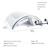 Nail Care: Nail Dust Collector Remover Fan Vacuum Cleaner 3 Fan Suction Manicure Machine