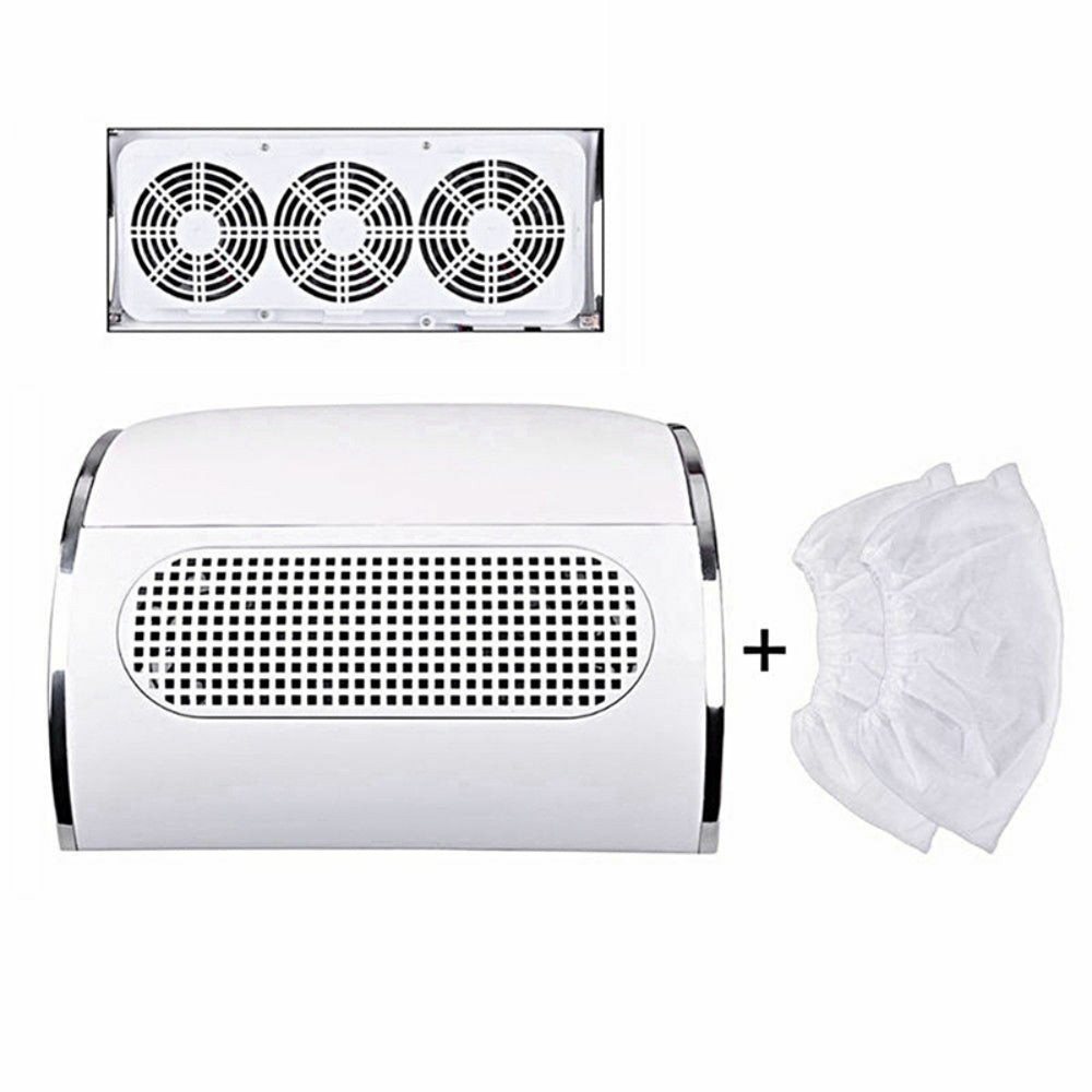 Nail Care: Nail Dust Collector Remover Fan Vacuum Cleaner 3 Fan Suction Manicure Machine